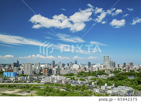 仙台市全景 青葉城 伊達政宗騎馬像 仙台市全景 青葉城 伊達政宗騎馬像 65942375