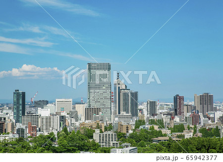 仙台市全景 青葉城 伊達政宗騎馬像 仙台市全景 青葉城 伊達政宗騎馬像 65942377