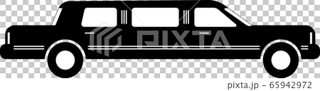 limousine simple flat icon 65942972