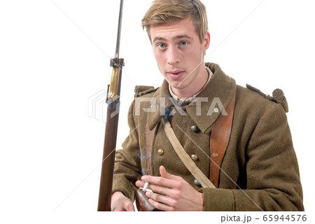 40s french soldier with cigarette 65944576