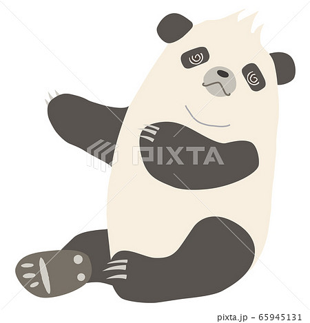 キモかわいい動物 パンダのイラスト素材 65945131 Pixta