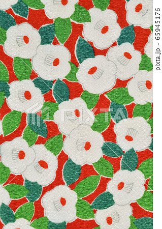 小紋柄、花柄、きものイメージ、 65945176