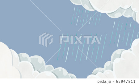 雨の降る空の背景 65947811