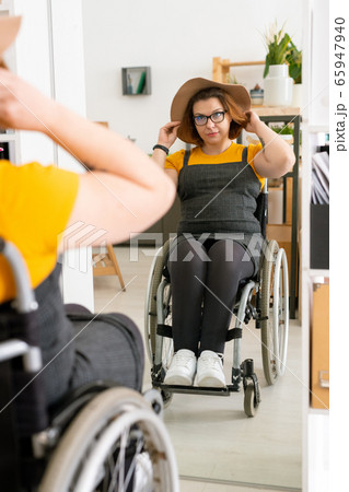 Wearing beautiful hat Wearing beautiful hat 65947940