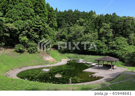 サボーランドパーク姶良 じゃぶじゃぶ池の写真素材