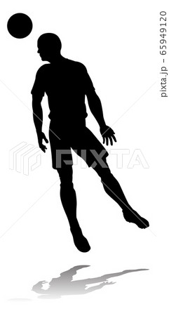 Soccer Football Player Silhouette Soccer Football Player Silhouette 65949120