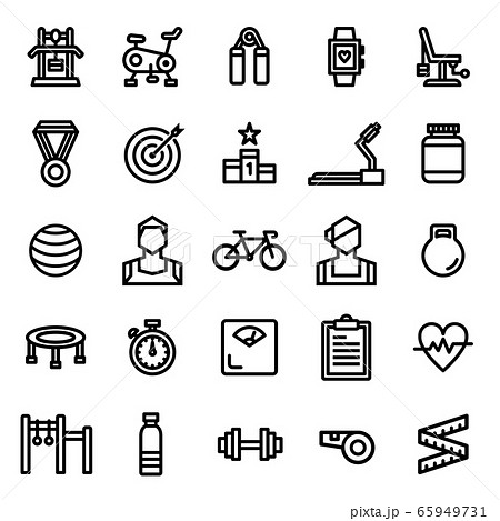 Fitness Icon Set 65949731