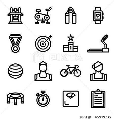 [Fitness Icon Set] Pixel Perfect 48x48 65949735
