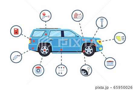 Car service concept. Automobile maintenance 65950026