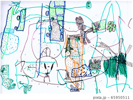Drawing Abstract picturesque 65950511