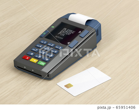 Credit card terminal and blank card Credit card terminal and blank card 65951406