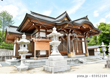 【高槻市】闘鶏野神社（つげのじんじゃ）拝殿 65952194