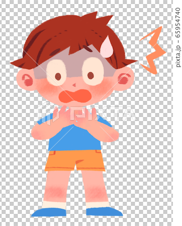 ショックを受ける男の子 65954740
