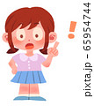 驚く女の子 65954744