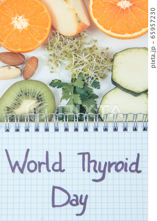Notepad with inscription World Thyroid Day Notepad with inscription World Thyroid Day 65957230