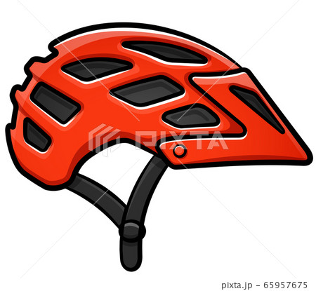 Vector bike helmet cartoon isolated Vector bike helmet cartoon isolated 65957675