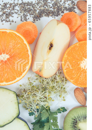 Nutritious ingredients as healthy food 65957883