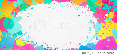 colorful paint splatter, spattering paint 65959092