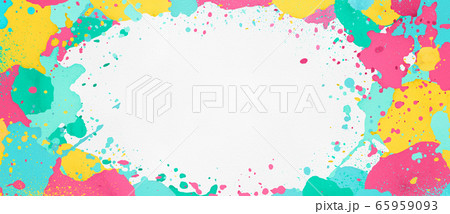 colorful paint splatter, spattering paint 65959093