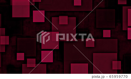 CGスクエア　多数の正方形で構成した背景素材 65959770
