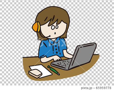 Woman doing telework 65959778