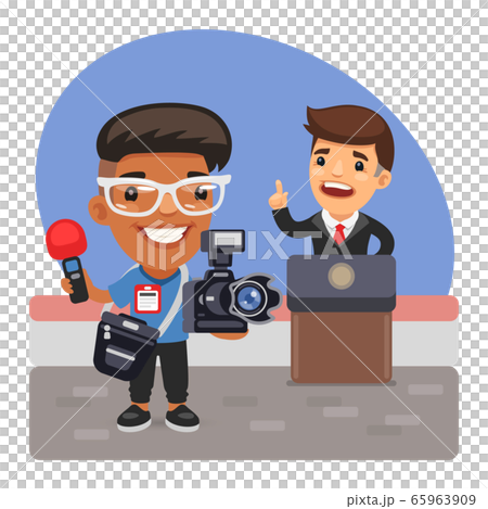 Cartoon Photojournalist and Politician Cartoon Photojournalist and Politician 65963909