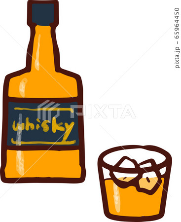 ウイスキーのイラスト素材
