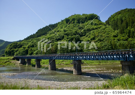 水郡線の鉄橋 大子駅近くの鉄橋 水郡線の鉄橋 大子駅近くの鉄橋 65964474