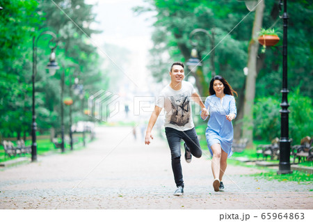Couple have fun in the city. lviv 65964863