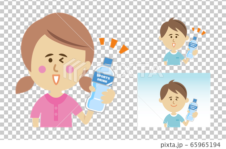 Rehydration Vector Image Illustration image of a child rehydrating - Stock Illustration ...