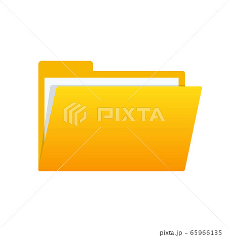 Empty yellow web computer folder for design on 65966135