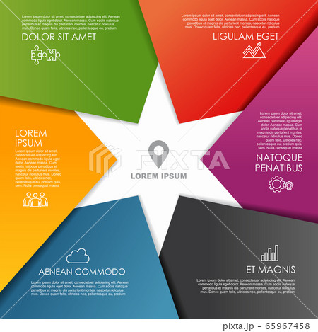 Infographic design template with place for your data. Vector illustration. 65967458