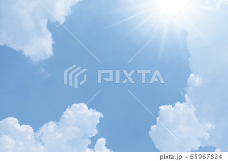 Blue sky and cloud with sunlight background Blue sky and cloud with sunlight background 65967824