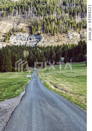 Empty road, West Tatras, Slovakia, natural scene 65968121
