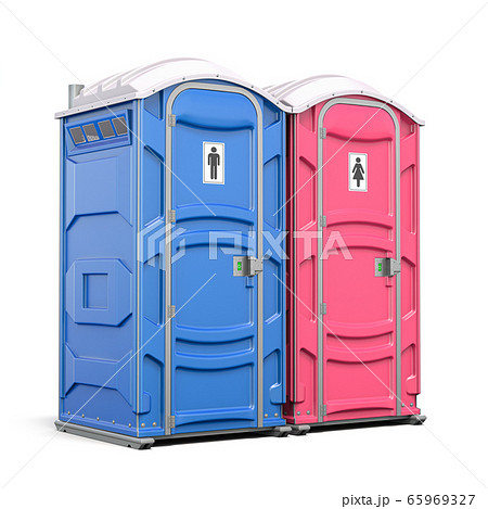 Portable plastic toilet or public facilities for 65969327