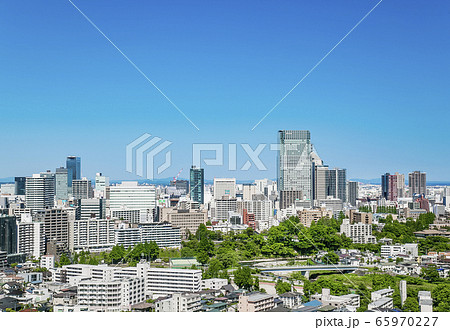 仙台市全景　伊達政宗騎馬像　青葉城址 65970227