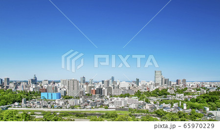 仙台市全景 伊達政宗騎馬像 青葉城址 仙台市全景 伊達政宗騎馬像 青葉城址 65970229