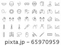 35 clear vector linear icons about healthcare and 65970959