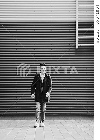 portrait fashionable young man 65971894