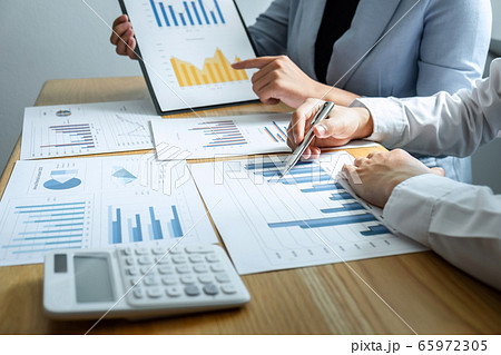 Two business partner team conference and 65972305