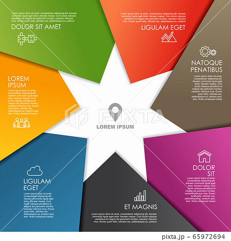 Infographic design template with place for your data. Vector illustration. 65972694