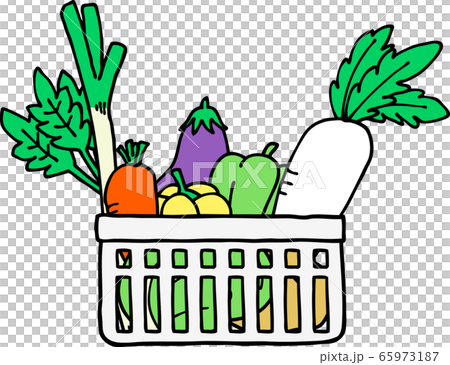 野菜かごのイラスト 野菜かごのイラスト 65973187