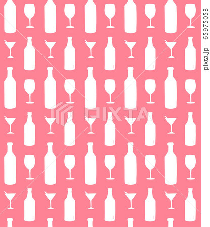 Vector seamless pattern of wine bottle and glass Vector seamless pattern of wine bottle and glass 65975053