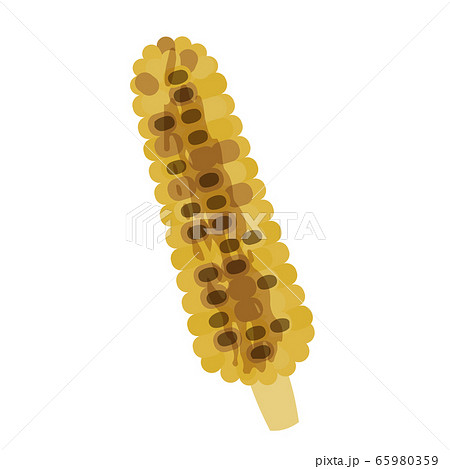 焼きトウモロコシのベクターイラスト 65980359