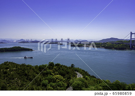 瀬戸大橋　岡山県倉敷市 65980859
