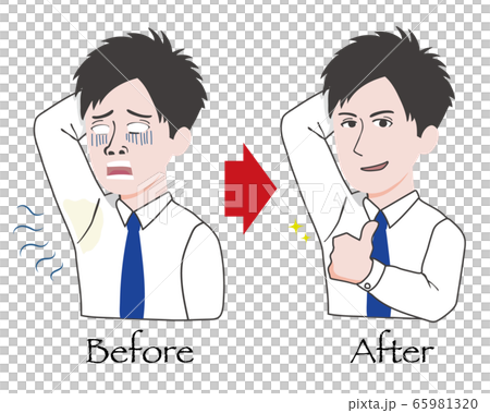 脇の匂いがきになる 65981320