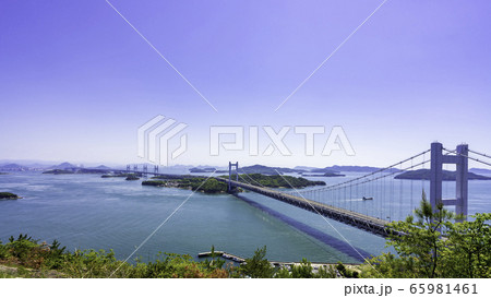 瀬戸大橋と塩飽諸島 岡山県倉敷市 瀬戸大橋と塩飽諸島 岡山県倉敷市 65981461