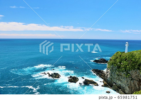 高知県 青空の足摺岬 高知県 青空の足摺岬 65981751