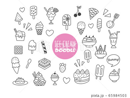 ice cream kawaii doodle ice cream kawaii doodle 65984503