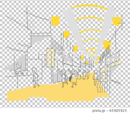 商店街でショッピング 65985925